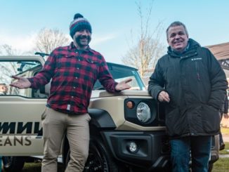 Suzuki GB’s Jimny Beans wakes Bicester Heritage January Scramble with coffee drive for StarterMotor charity